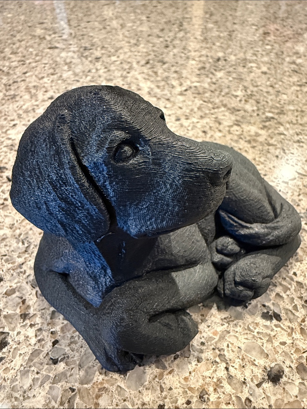 Black Labrador Retriever Decorative Dog 3D Printed Figurine - Cake Topper - Picture 3 of 12